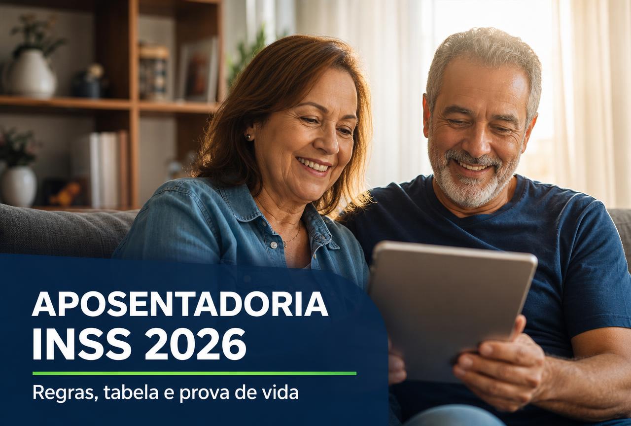Aposentadoria pelo INSS em 2026: regras de transição, tabela de contribuição e como fazer a prova de vida